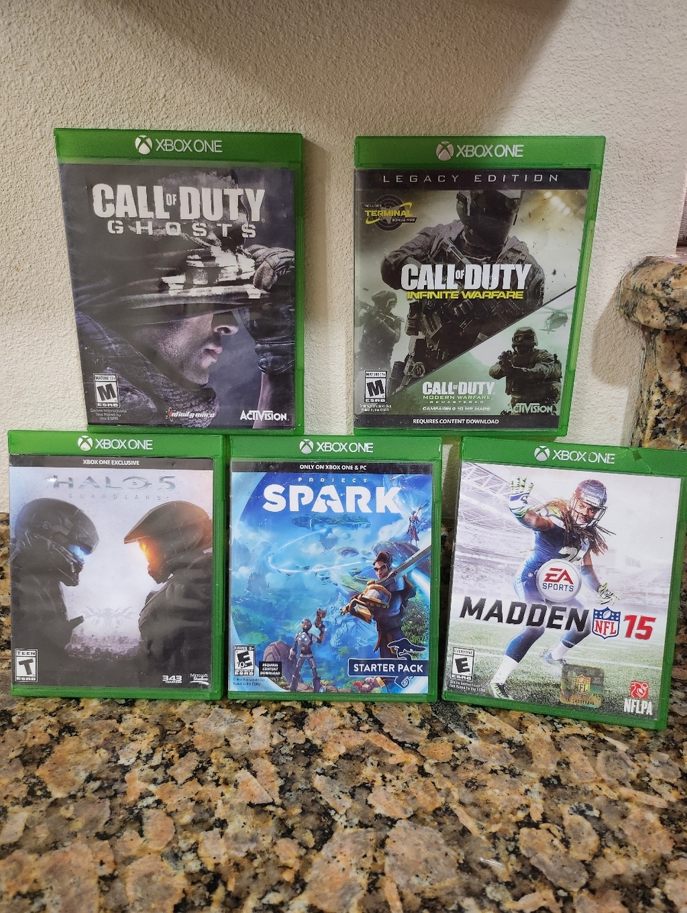 Xbox One Green Game Case - Call of Duty & More (Assorted Titles)